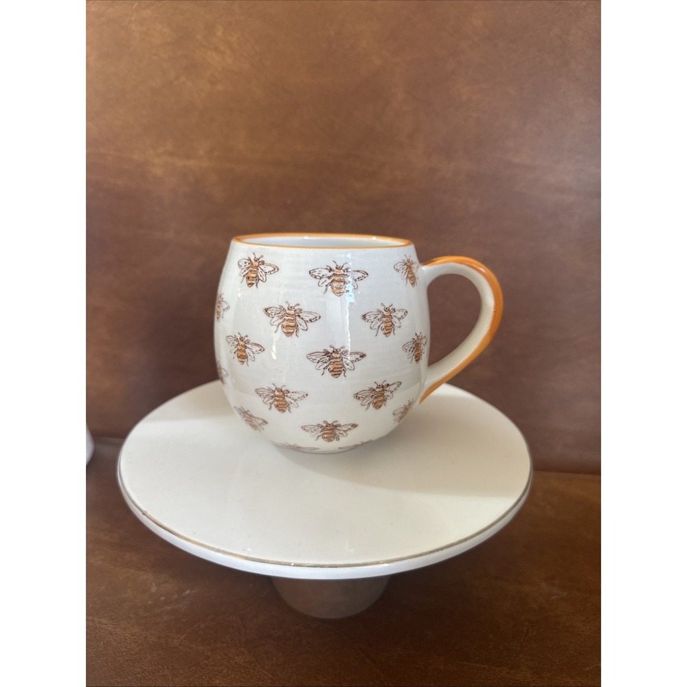 Potter's Studio Honey Bees Large Coffee Mug 16 Ounce